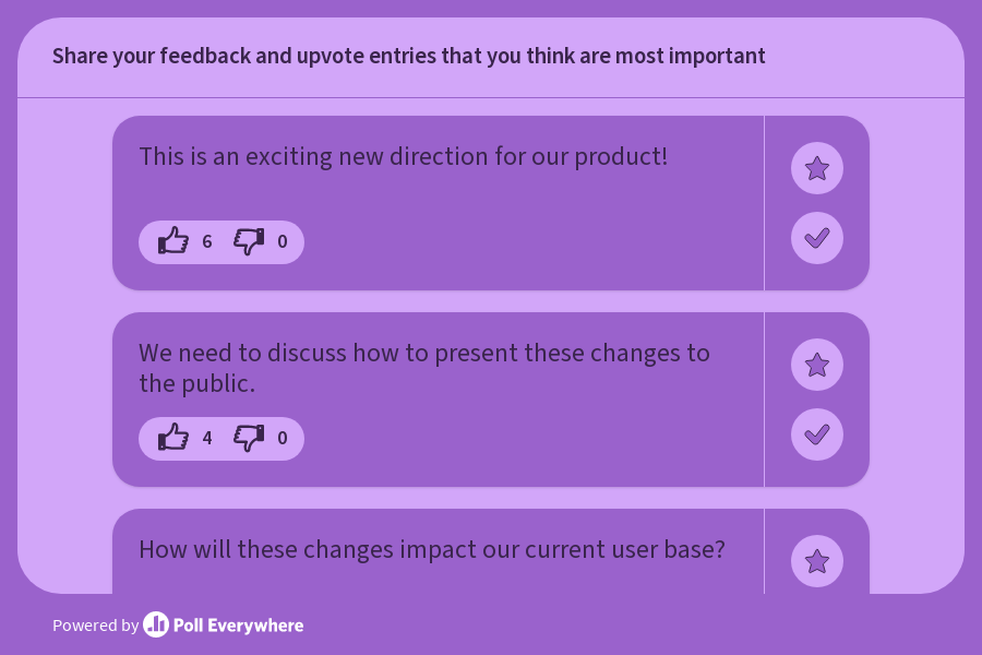 Project feedback