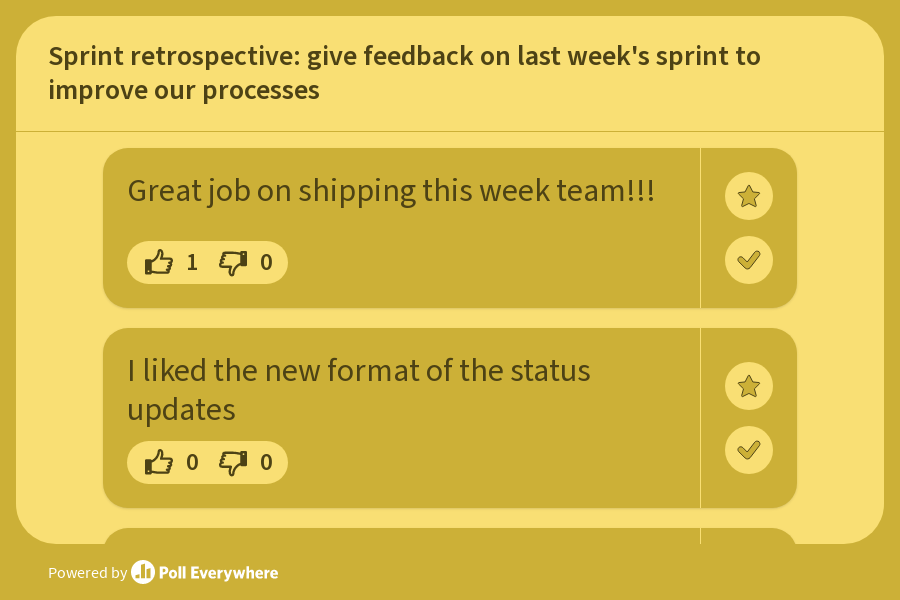 Sprint retrospective